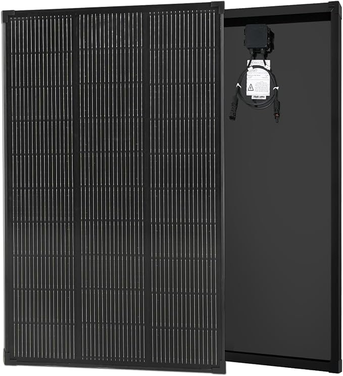Solar Panels 100W 18V, Solar Panel for RV, N-Type 25% High Efficiency PV Module Solar Charger 16BB Waterproof IP68 for 12V Battery Shed Cabin Van Camp Boat Home Farm Off-Grid (38.6"x22.8", Single)