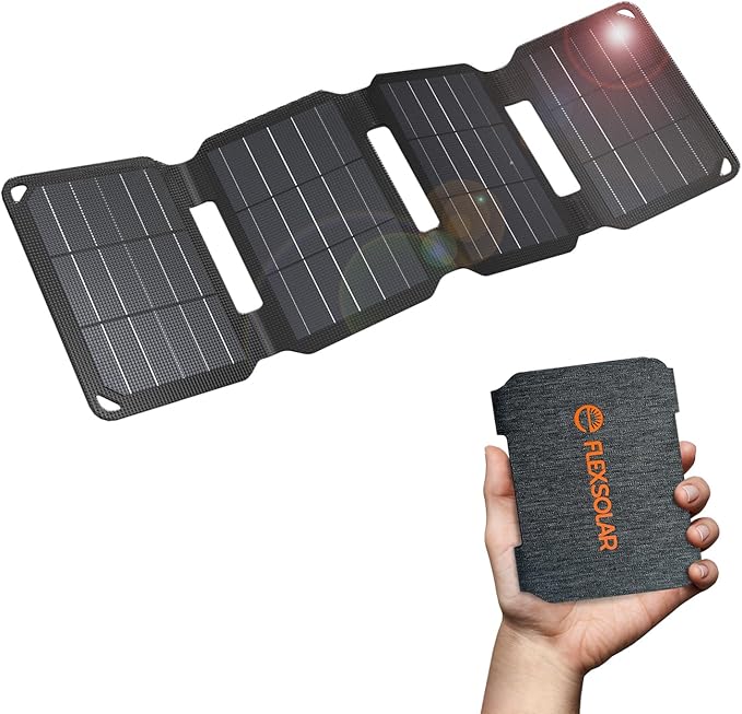 10W Mini Solar Panel, USB Solar Charger Foldable Portable IP67 Waterproof Solar Powered Battery Charger for Small Fan, Camera, Water Pump, Bicycle, Power Bank, Camping Lantern
