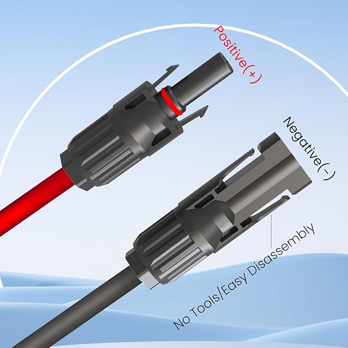 DC8020 Female to Solar Connector,Solar Charge Extension Cable 12AWG DC8020 Adapter Cable for Solar Panel,Compatible with Jackery SolarSaga 200W Portable Solar Panel