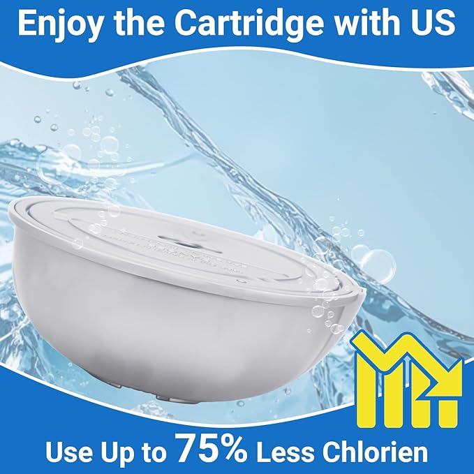 Hot Tub Cartridge Compatible with Frog Ease Floating System Replacement for SPA Cartridges, Up to 600 Gallons, 4Pack