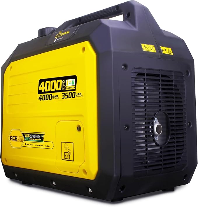 Aceup Energy 4000 Watt Dual Fuel Inverter Generator Portable Quiet 149cc, Gas and Propane Powered for Home, RV-Ready, EPA Compliant