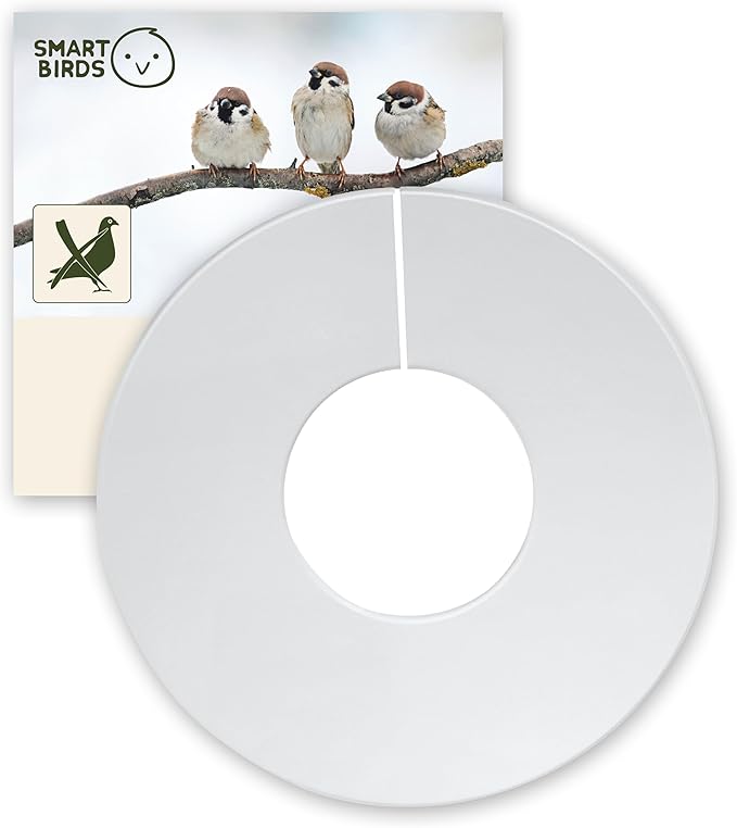 SWISSINNO Big Bird Blocker Ring, Transparent, Prevent Pigeons, Crows and Other unwanted Large Birds for Davos and Chur Feeder