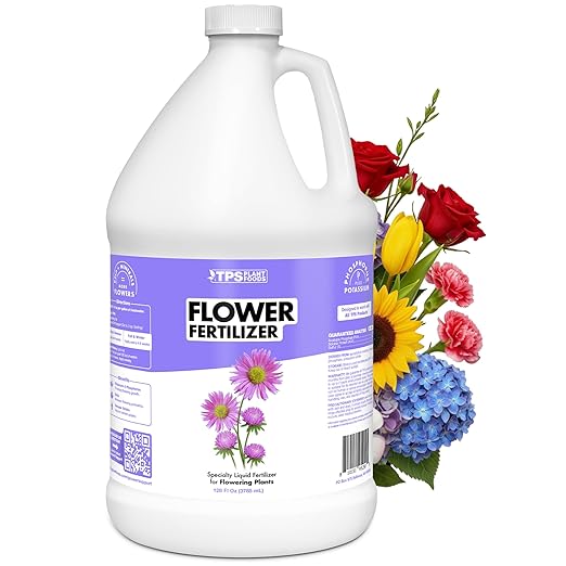 Flower Fertilizer – Liquid Plant Food for More Blooms, Bigger Flowers & Vibrant Color, 1 Gallon