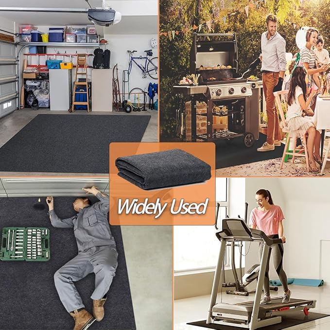 8.2 x 6 FT Outdoor Storage Shed Mat, Waterproof Storage Shed Flooring Mat, Anti-Slip Patio Furniture Floor Scratch Prevention Mat, Dustproof Outdoor Carport Mat…