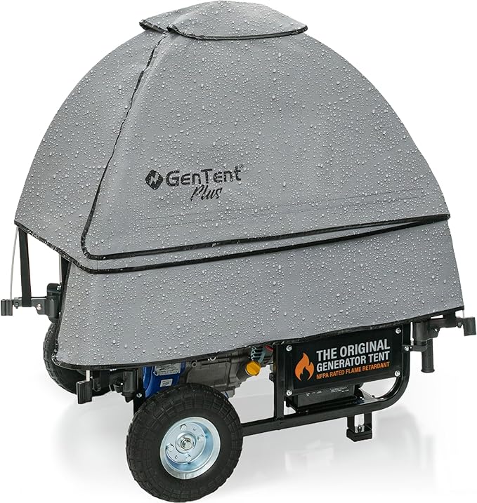 GenTent Open Frame Running Cover - Universal Adapter Kit Generator Tent (Slate, Original - Plus)
