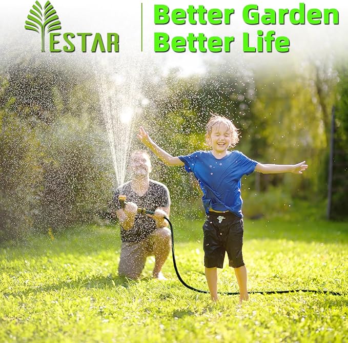 Retractable Garden Hose Reel 1/2 in x100 ft, Heavy Duty Wall Mounted Hose Reel with 10- Function Sprayer Nozzle, Any Length Lock/Automatic Slow Return System,180° Swivel Bracket