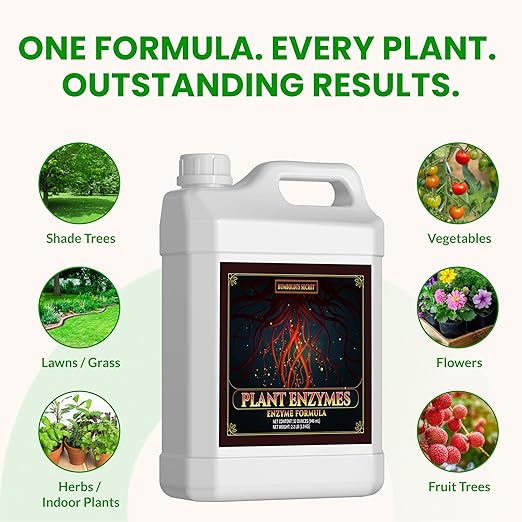 Humboldts Secret Plant Enzymes | 7,000 Active Units per mL | Root & Soil Enzyme Additive for Hydroponic and Aeroponic Systems | Boosts Growth and Root Strength for Maximum Nutrient Uptake | 32 Ounce
