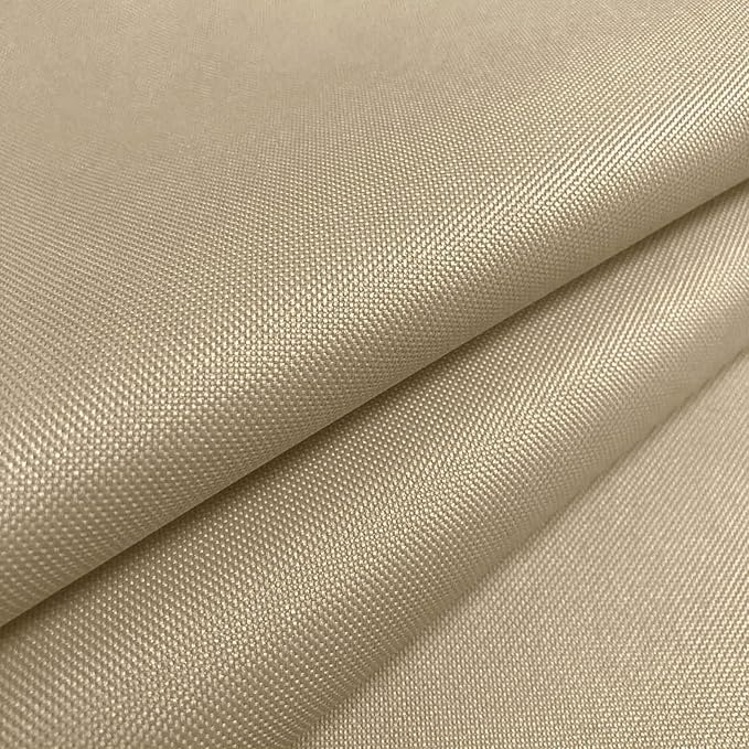 Waterproof Canvas Fabric by The Yard 58" W 600D Upholstery Polyester Material Indoor Outdoor Water Resistant Fabric for Chair Cushion Furniture Cover Sewing DIY Cloth, 3 Yards Khaki