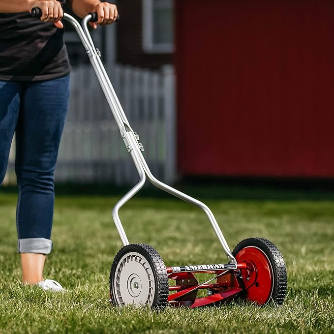 American Lawn Mower 5-Blade Push Reel Lawn Mower and Worx GT3.0 20V PowerShare 12" String Trimmer & Edger