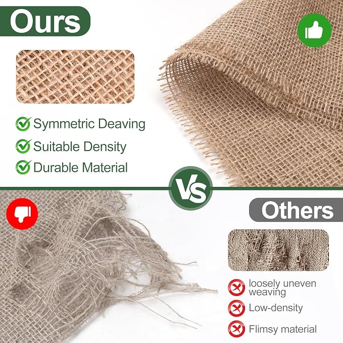 PJT 70ft x 40in Natural Burlap Plant Covers Freeze Protection, Winter Cold-Proof Burlap Fabric Tree Wrap Roll, Gardening Frost Plant Blankets for Outdoor Bushes Trees Plants