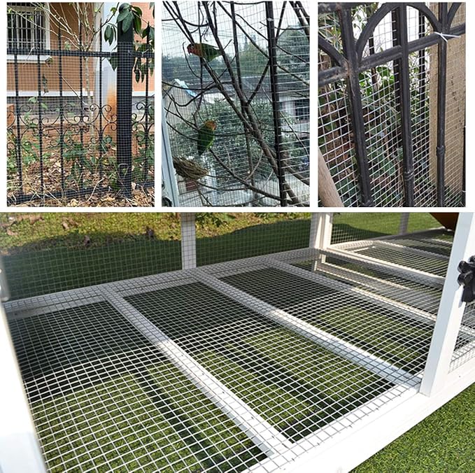 SEBOSS Hareware Cloth 1/2 inch 48 x 100 Ft 19-Gauge, Hot-dip Galvanized After Welding, Chicken Wire Fencing, Gopher Wire, Wire Mesh Roll, Wire Cloth, and Long-Lasting Wire Fencing Use