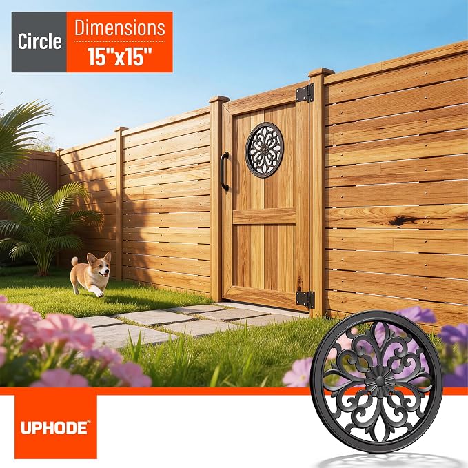 Aluminum Alloy Decorative Insert for Fencing，Metal Fence Panel Inserts, Rustproof Garden Yard Patio Decor