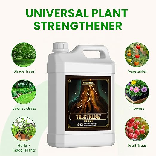 Humboldts Secret Tree Trunk | Potassium Silicate Additive | Liquid Fertilizer for Thicker Stalks, Stress Resistance & Branch Development | Indoor & Outdoor Plant Food, Hydroponic Nutrients, 32 Ounce