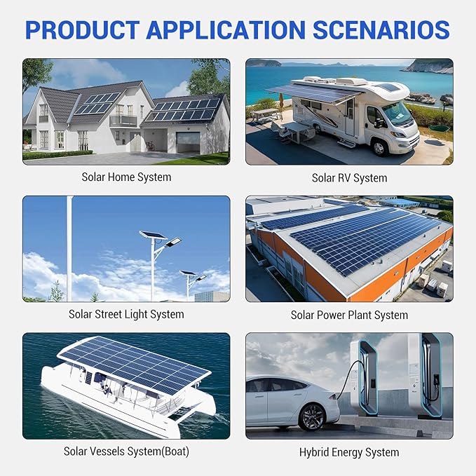 3000W Hybrid Inverter, 24Vdc to 110Vac Solar Inverter Charger Built-in 100A MPPT Controller, Pure Sine Wave PV Power Converter, Supports Battery-Less or AGM Lithium Battery