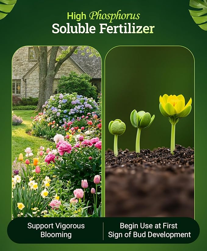 FoxFarm Open Sesame Water Soluble Fertilizer for Early Stage Flowering - Easy to Mix, High Phosphorus Fertilizer 5-45-19 Formula - Supports Bud Development, Ideal for Hydroponic & Soil Gardening -1 lb