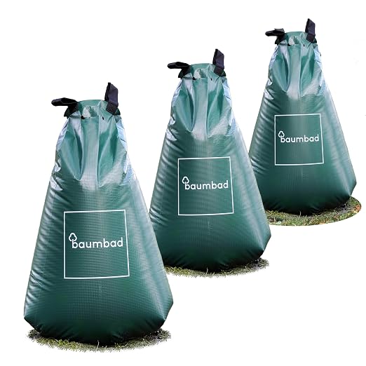 1 Premium Watering Bag 20 Gallons PVC UV Resistant Slow Release Watering Tree Bag in Green Visit The baumbad Store (3, 20 Gallons)