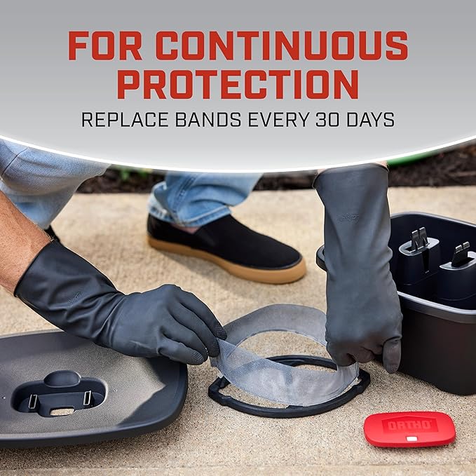 Ortho Home Defense Mosquito Kill and Prevent - Controls Mosquitoes and Larvae, Silent, Easy-to-Use, Mosquito Killer Protects up to 4,300 sq. ft., 1 Station & 2 Bands for 2 Months Protection
