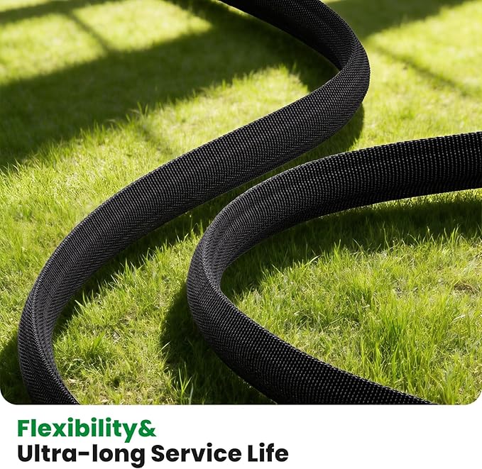 Garden Hose 75FT, Non-Expanding Water Hose Ultra Lightweight, Kink-Free, Burst-Resistant, Lead-Free, Durable & Flexible High-Pressure Hose for Yard, Lawn, Outdoor, Car Washing