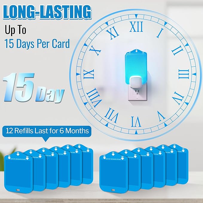 Qualirey Fly Trap Refill Cartridges Compatible with Raid/STEM/Wondercide Flying Insect Traps, Light Trap Refills Strong Glue Card for Fly Insect Bug Mosquito Gnat Traps Indoor (25 Pack)