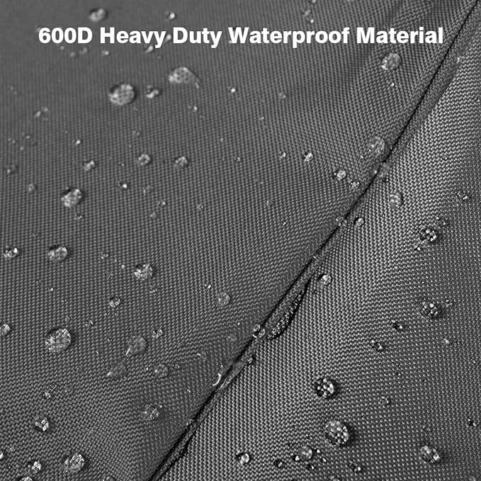 Vailge Stackable Patio Chair Cover,100% Waterproof Outdoor Chair Cover, Heavy Duty Lawn Patio Furniture Covers,Fits for 4-6 Stackable Dining Chairs,36"Lx28"Wx47"H,Grey