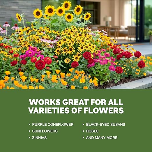 Flower Fertilizer – Liquid Plant Food for More Blooms, Bigger Flowers & Vibrant Color, 32 oz