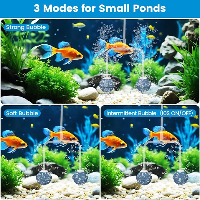 NFESOLAR 8W Solar Pond Aerator with 4400mAh Battery Backup, All-in-One Solar Air Pump, 24/7 Continuous Oxygenation, Quiet Operation, 3 Modes Bubbler, Portable for Small Ponds & Fish Tanks