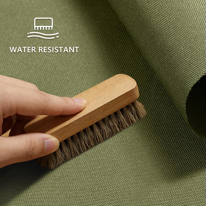 Waterproof Canvas Fabric by The Yard 58inch 600D Upholstery Material Cordura Polyester Fabric Outdoor Water Resistant Fabric for Sewing Chair Patio Cushion Bag Interior, Pre Cut 3 Yard Olive Green