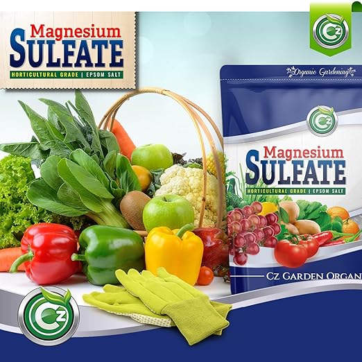 Magnesium Sulfate Epsom Salt 5LB - Made in USA - OMRI Listed - Plant Food Fertilizer for Hydroponics, Plants, Flower Gardens - Fruit, Vegetables, Holistic Herbs