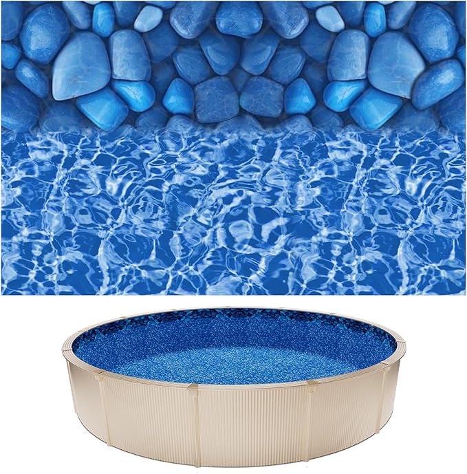 VEVOR 18-ft Round Above Ground Pool Liner, Overlap Pool Liners, Thickend Upgraded Gauge Vinyl, 48-to-54inch Wall Height, Designed for Steel Sided Above-Ground Swimming Pools
