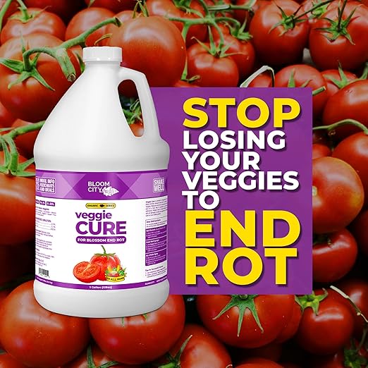 Bloom City Veggie Cure Blossom End Rot Solved for All Garden Plants & Vegetables, (128 oz)