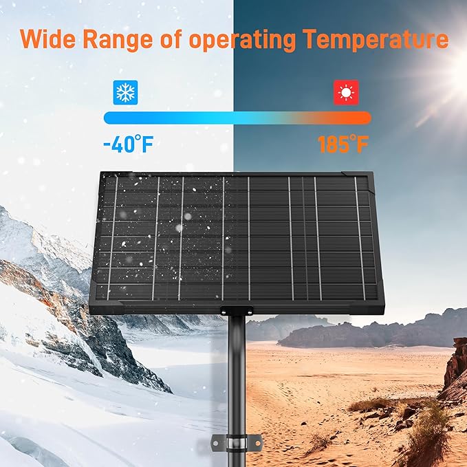 Voltset 12V Gate Opener Solar Panel：10W Solar Panels Kit for Electric Fence with Smart MPPT Controller - Waterproof Solar Battery Trickle Charger Maintainer with Tubular Bracket & SAE Cables