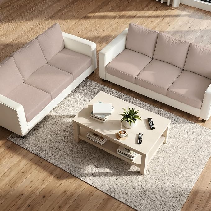 pickyNproud 12Pcs Patio Cushion Covers Stretch Outdoor Couch Cushions Slipcovers Replacement Washable Furniture Protector with Elastic Bottom Sofa Chair Seat Cover, Blush Khaki
