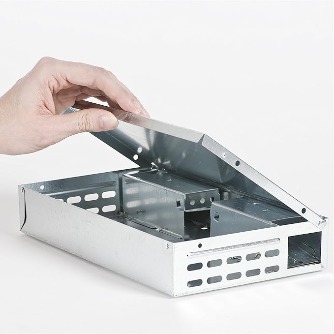 Victor Tin Cat Multi-Catch Live Mouse Trap - Indoor and Outdoor Humane Catch and Release Mouse Trap - M310SSR - Humanely Capture Mice - 2 Traps
