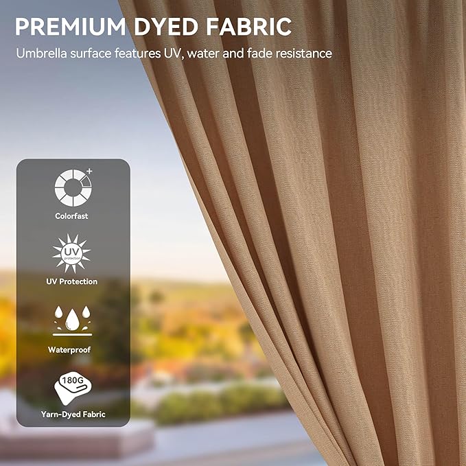 YITAHOME 12x20 ft Hardtop Gazebo with Nettings and Curtains, Outdoor Heavy Duty Aluminum Gazebo Combined of Horizontal and Vertical Stripes Roof for Patio, Backyard, Deck, Lawns and Balcony (Bronze)