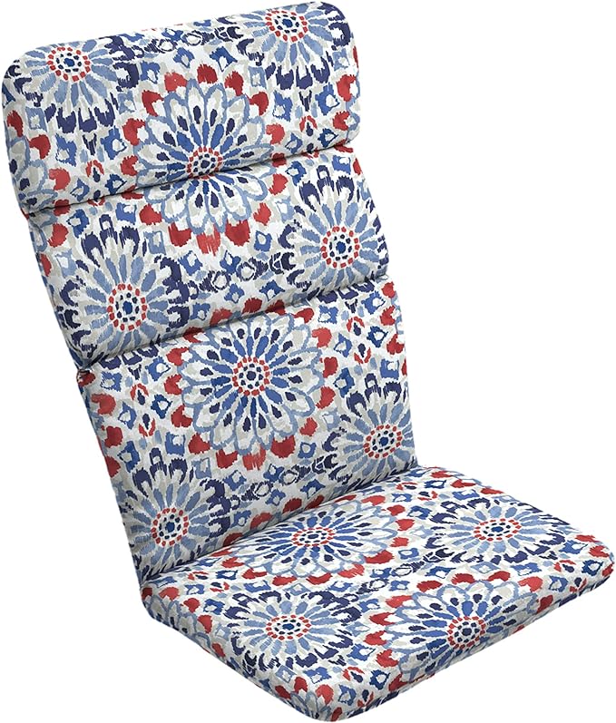 Arden Outdoor Adirondack or Rocking Chair Cushion, 20 x 17, Rain-Proof, Fade Resistant 17 x 20, Clark Blue