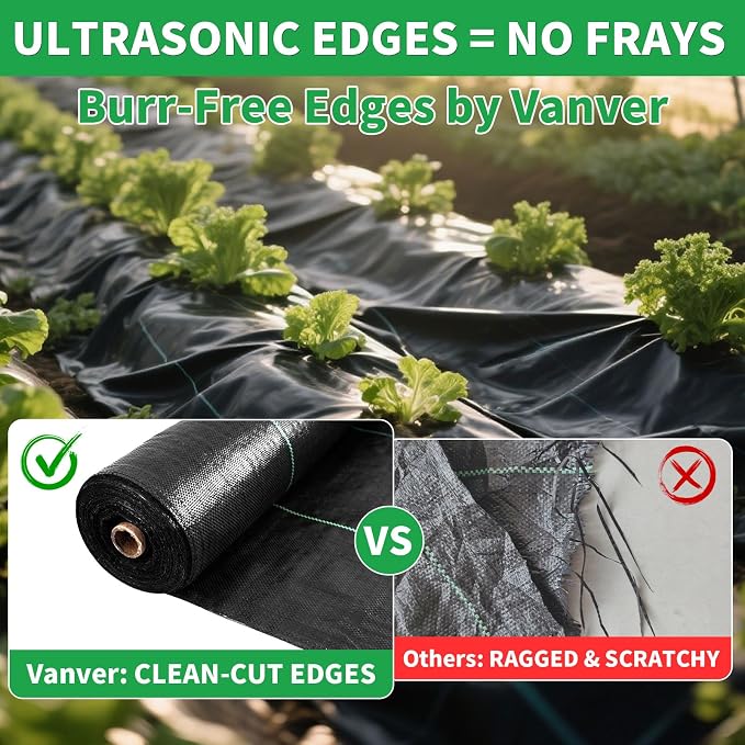 4ftx300ft Garden Landscape Fabric Weed Barrier Fabric Heavy Duty,Weed Blocker Fabric, Geotextile Fabric Under Gravel,Garden Tarp to Prevent Weeds, Landscaping Fabric, Driveway Fabric