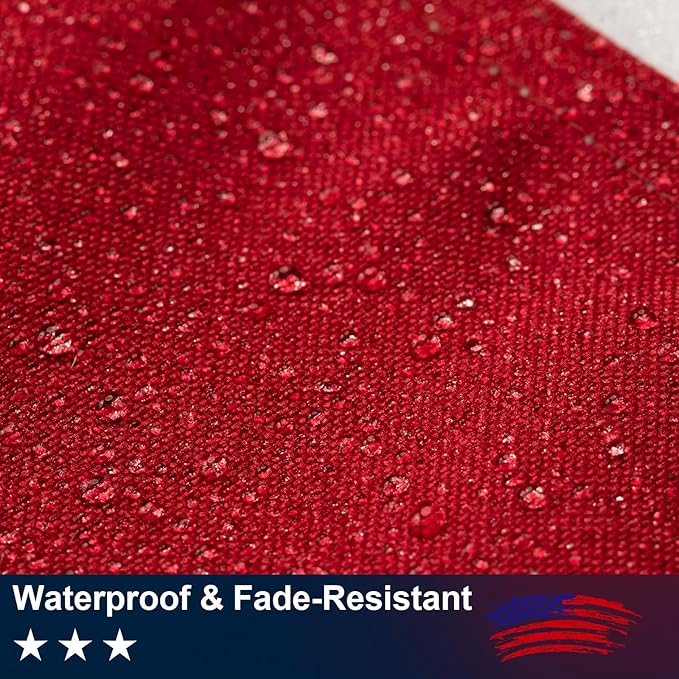 American Flag 5x8 FT for Outside - TearProof & Fade-Resistant USA Flag, Embroidered Stars, Sewn Stripes, Brass Grommets, UV & Weather-Resistant Spun Polyester, Perfect for High Winds & 4th of July