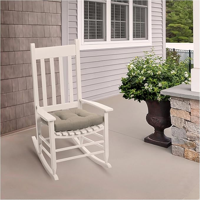 Arden earthFIBER Outdoor Plush Wicker Chair Cushion, 2 Pack, 20 x 18, Rain-Proof, Fade Resistant, Tufted Cushion for Wicker, Adirondack, and Rocking Chairs Sandbar Taupe Texture