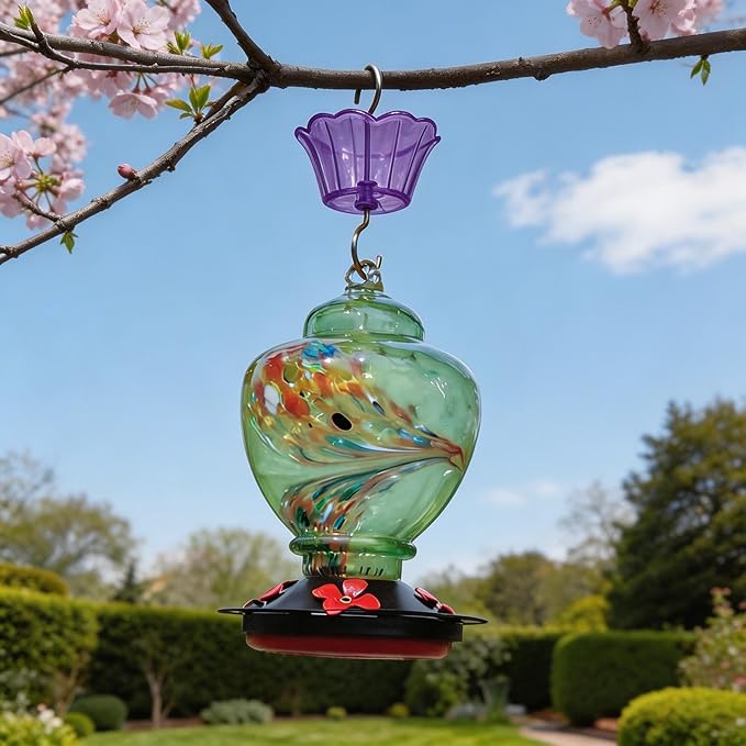 Ant Moat for Hummingbird Feeder - 3 OZ x 2 Pack Purple Insect Guard with Large Capacity