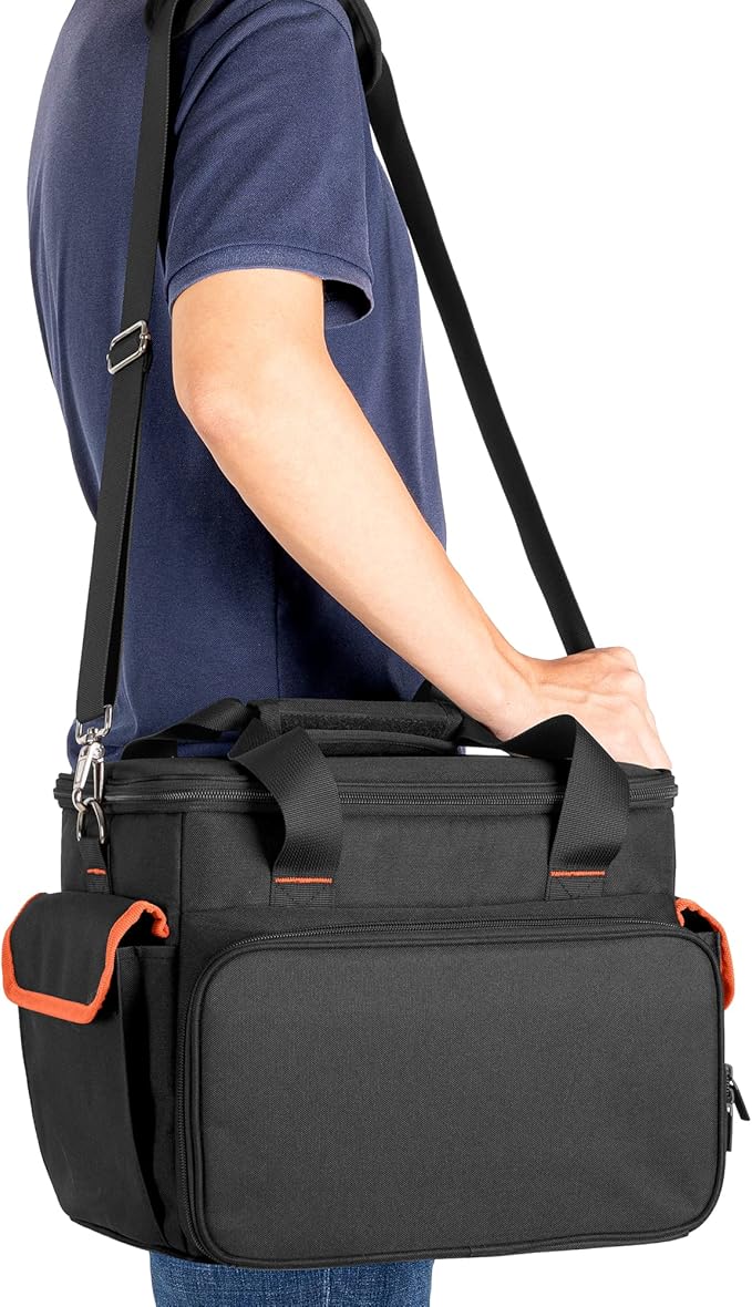 Trunab Carrying Case Compatible with ECOFLOW River/River 2/River Pro, Storage Bag with Waterproof Bottom and Front Pockets for Charging Cable and Accessories