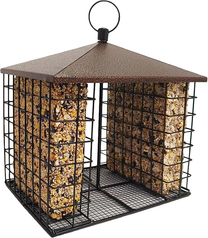 Wildlife Sciences Songbird Treats Seed Bars | 8 Pack of 1.6 lb Bird Seed Cakes for Wild Birds (Sunny Mealworm)
