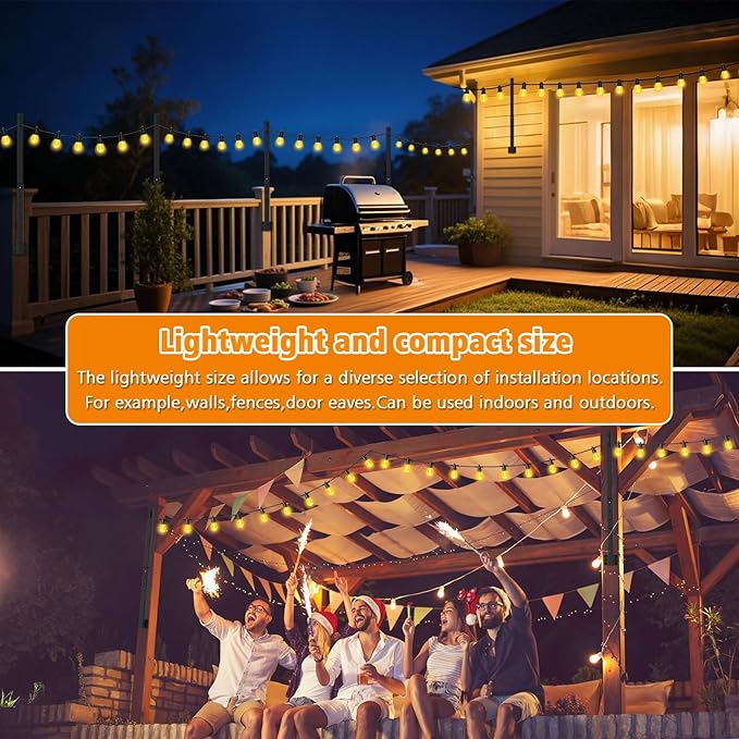 10 Pack 2.8FT String Light Poles,Metal Lights Poles for Outdoor String Light, Rustproof Heavy Duty for Outside Garden,Patio,Wedding,Backyard,Deck,Party