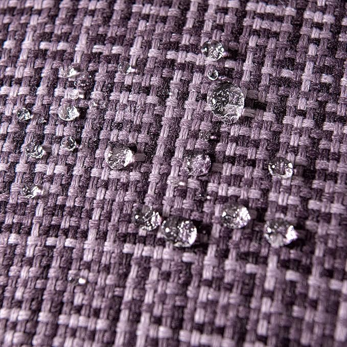 MIULEE Outdoor Waterproof Throw Pillow Covers Decorative Farmhouse Water Resistant Cushion Covers for Tent Patio Garden Couch Sofa Pack of 2, 20x20 Inch Violet