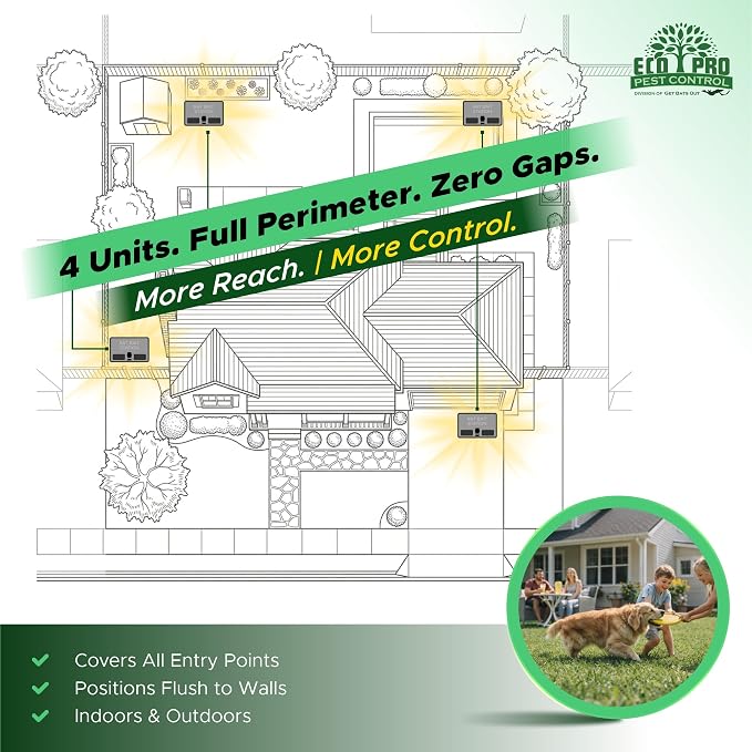 Mouse Bait Station | 4-Pack Indoor & Outdoor Mouse Bait Stations | Bait (Not Included) is Secured by Lock & Key | Pet & Child-Safe Alternative to Mouse Traps | for Mice Only - Small Size