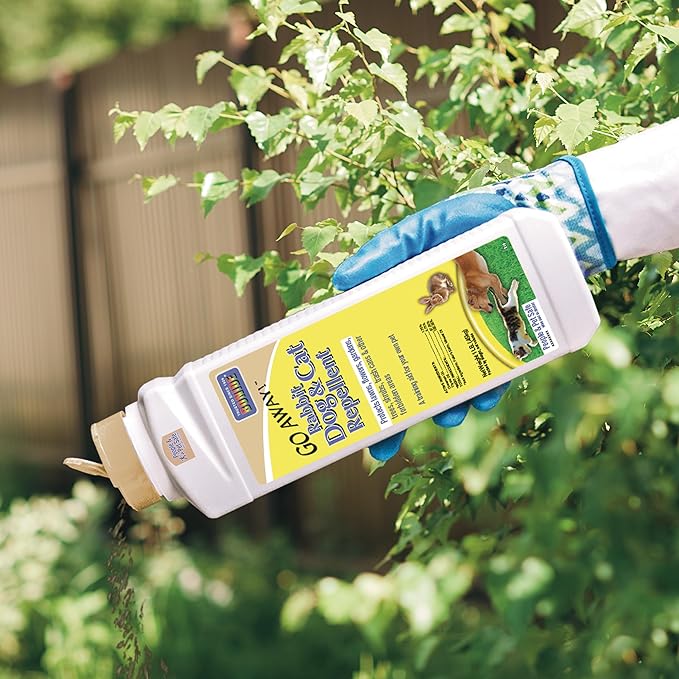 Bonide Go Away! Rabbit,Dog,& Cat Repellent Granules,1 lb Ready-to-Use,Keep Dogs Off Lawn,Garden,Mulch & Flower Beds,(Pack of 12)