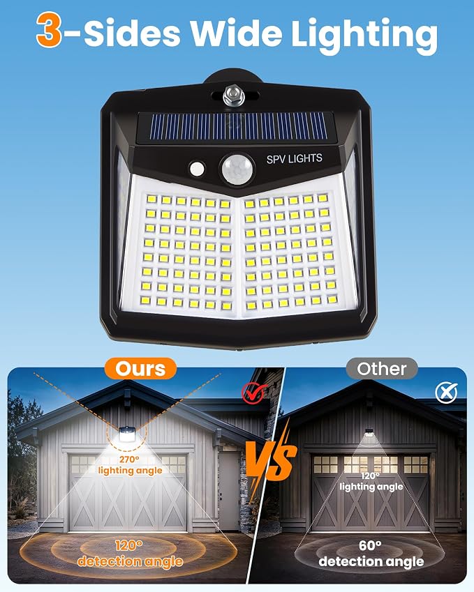 Magnetic Solar Lights Outdoor, No Drill Motion Sensor Solar Fence Lights, 600LM 128 LED Magnetic Step Lights for Metal Fence, RV, Deck Railing, Garage, IP65 Waterproof Outdoor Security Lighting（4Pack）