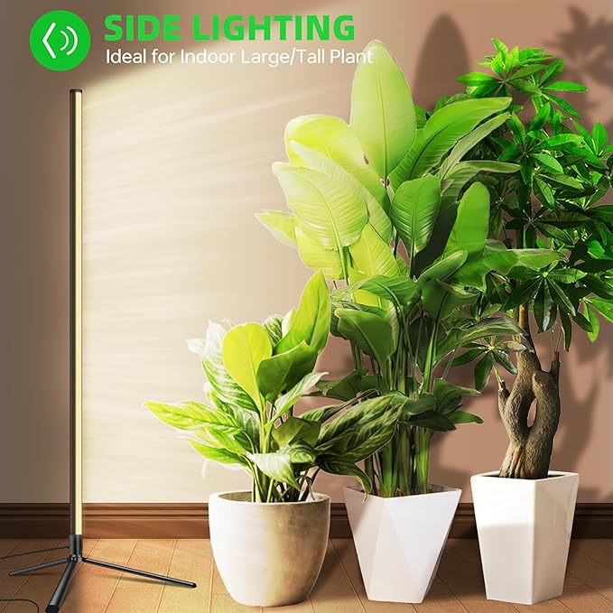 Standing Grow Light for Indoor Plants with Timer,42W Vertical Grow Lights for Indoor Plants Full Spectrum,4FT T8 243LED Plant Lights for Indoor Growing with 3 Lighting Modes for Tall Plants(1 Pack)