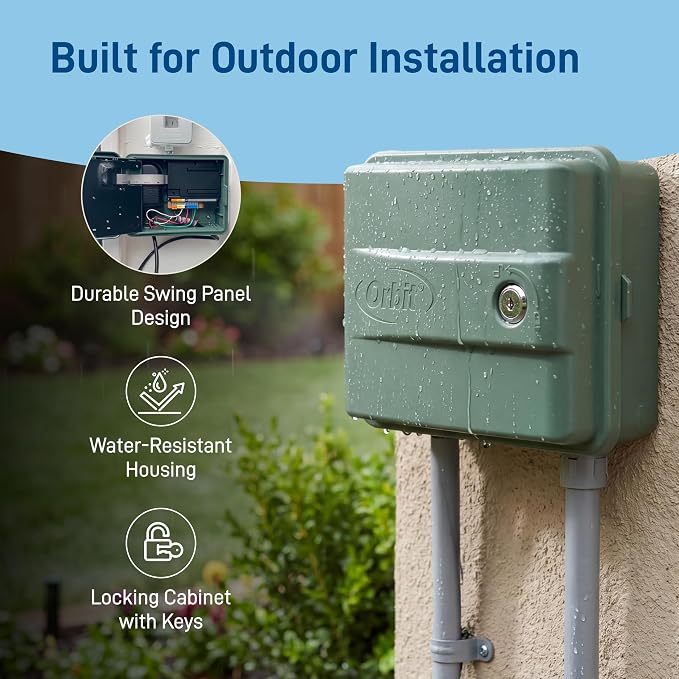 Orbit 57899 9-Station Outdoor Swing Panel Sprinkler System Timer