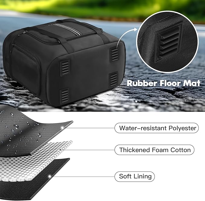Carrying Case Compatible with Anker SOLIX C1000/Gen 2/C800 Portable Power Station, Protective Storage Bag with Pockets for Outdoor Travel Camping Charging Accessories