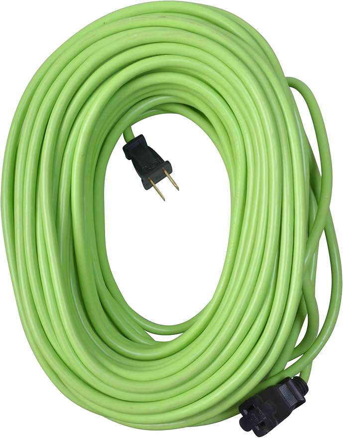 LawnMaster MEB1114K Electric Corded Lawn Mower 15-Inch 11AMP and Yard Master 9940010 Outdoor Garden 120-Foot Extension Cord, Light Duty, Water Resistant